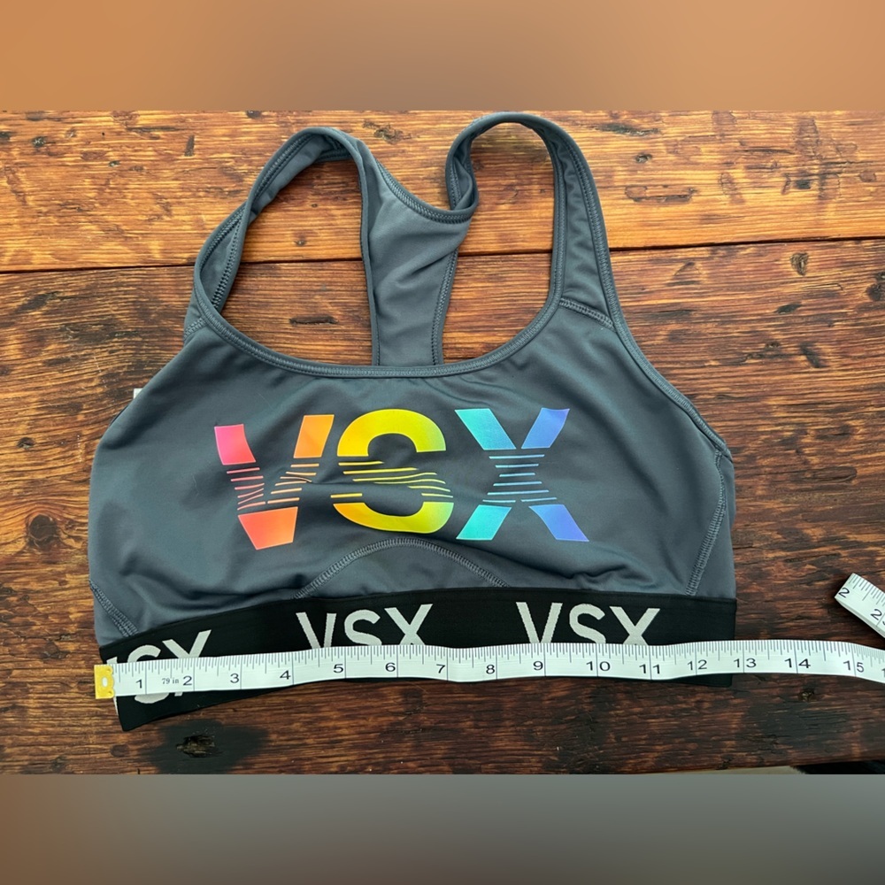VSX Gray Swim Top with Racerback Design